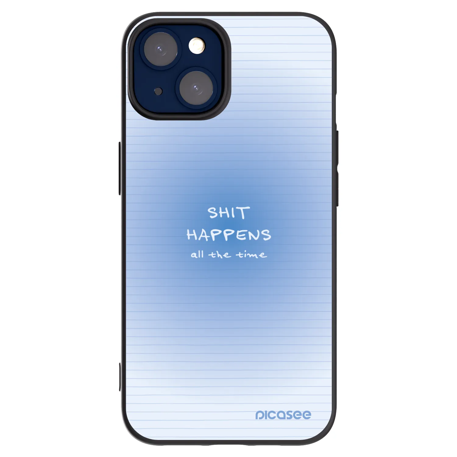 Picasee crna silikonska maskica za Apple iPhone 14 - Oops Memo