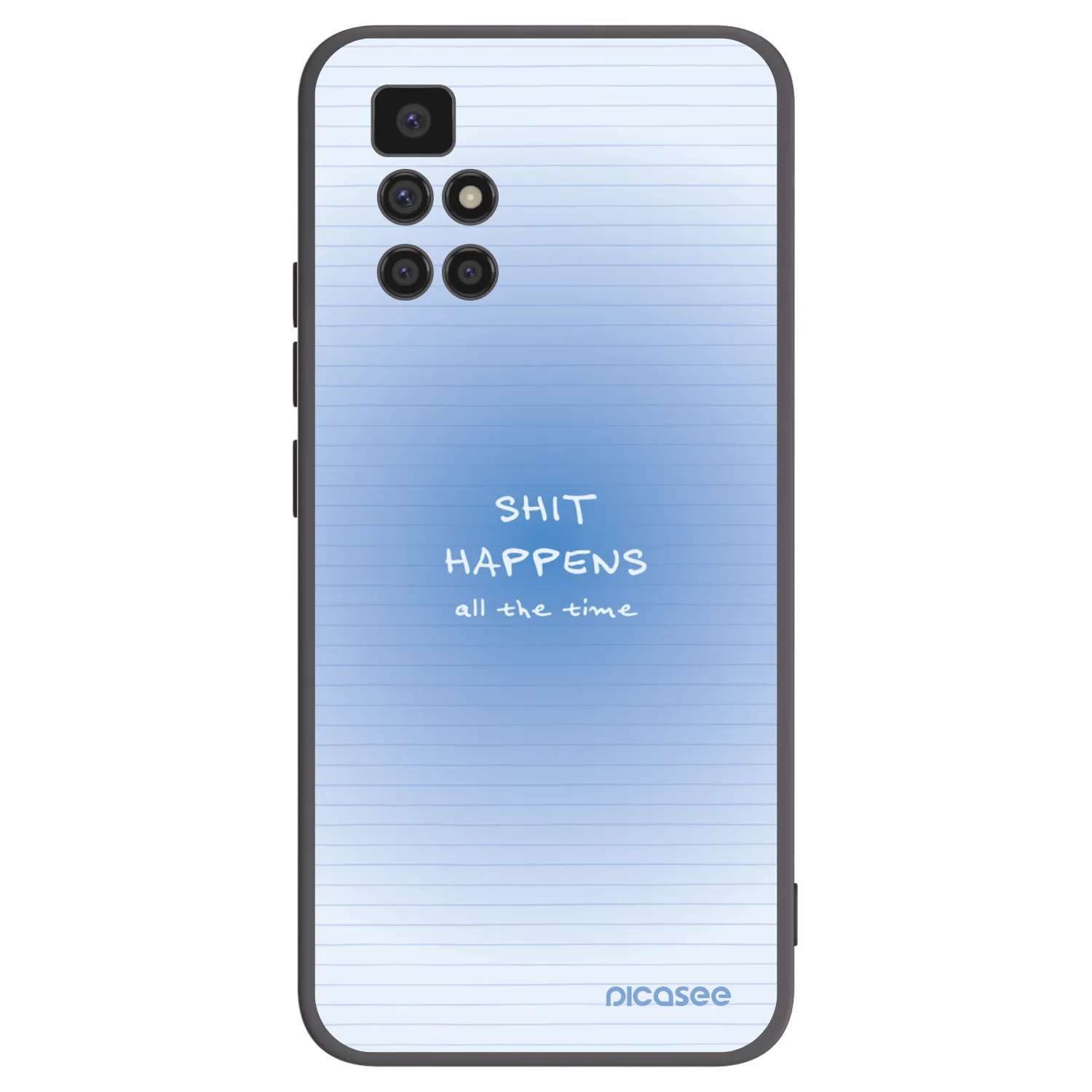 Picasee crna silikonska maskica za Xiaomi Redmi 10 (2022) - Oops Memo