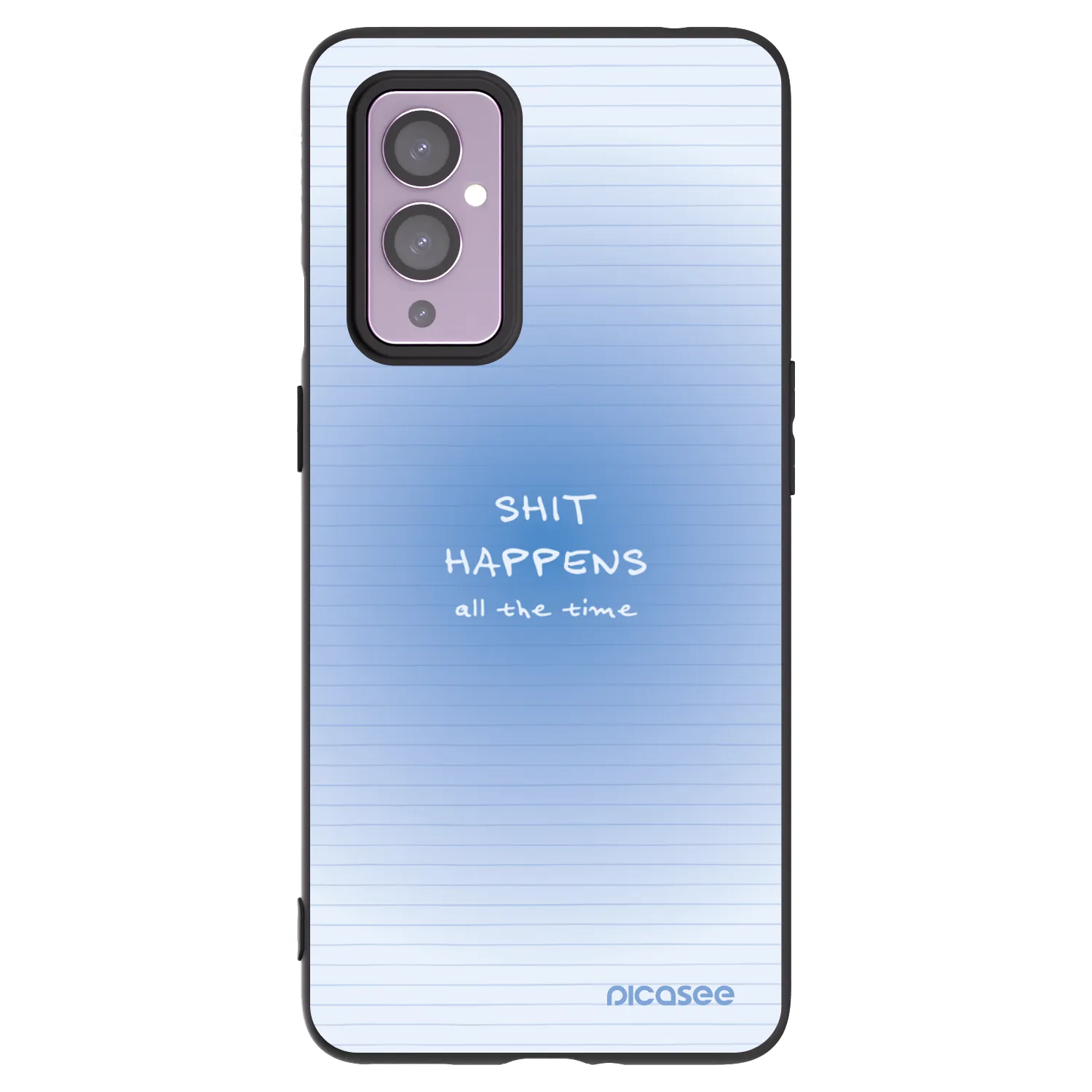 Picasee crna silikonska maskica za OnePlus 9 - Oops Memo