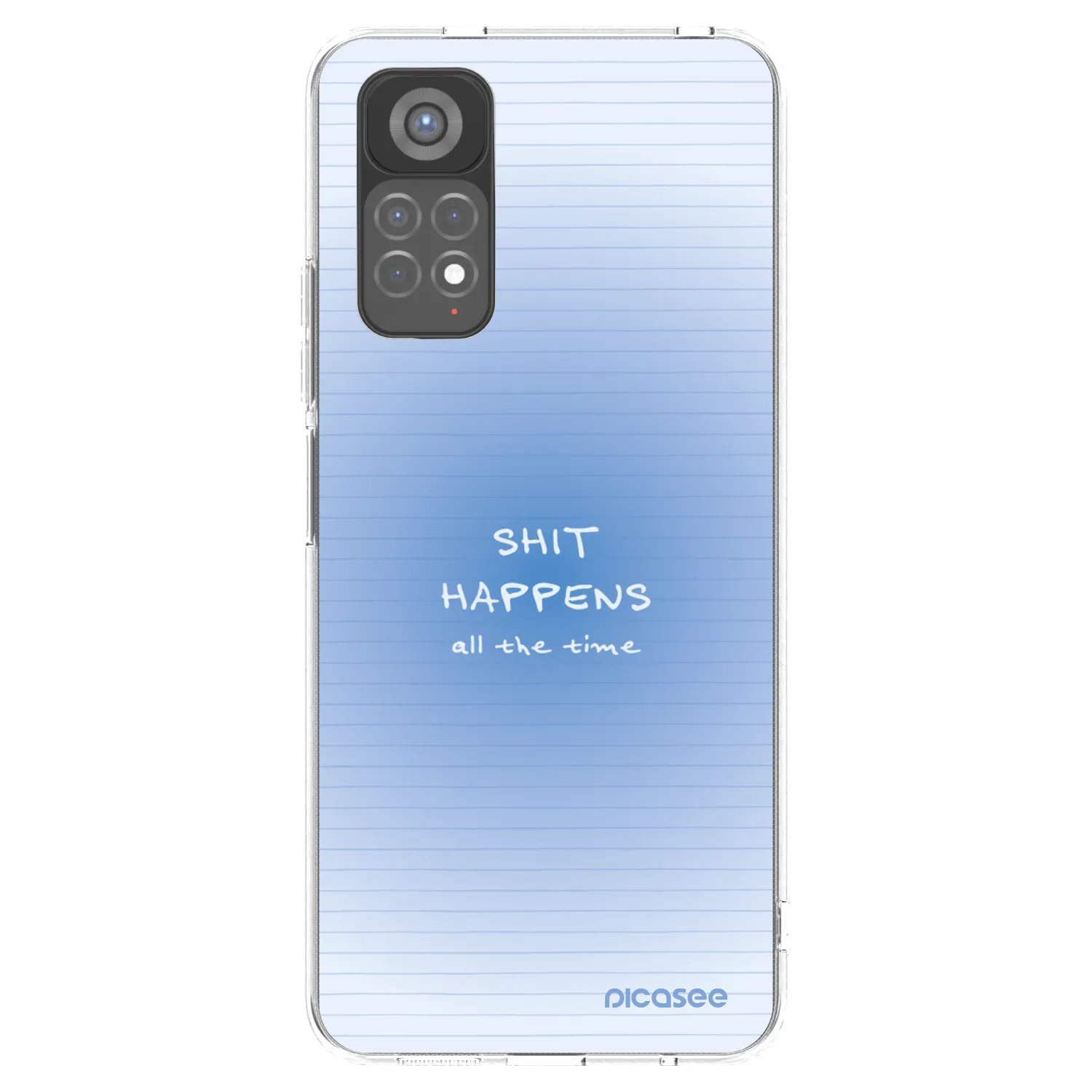 Picasee silikonska prozirna maskica za Xiaomi Redmi Note 11S 5G - Oops Memo