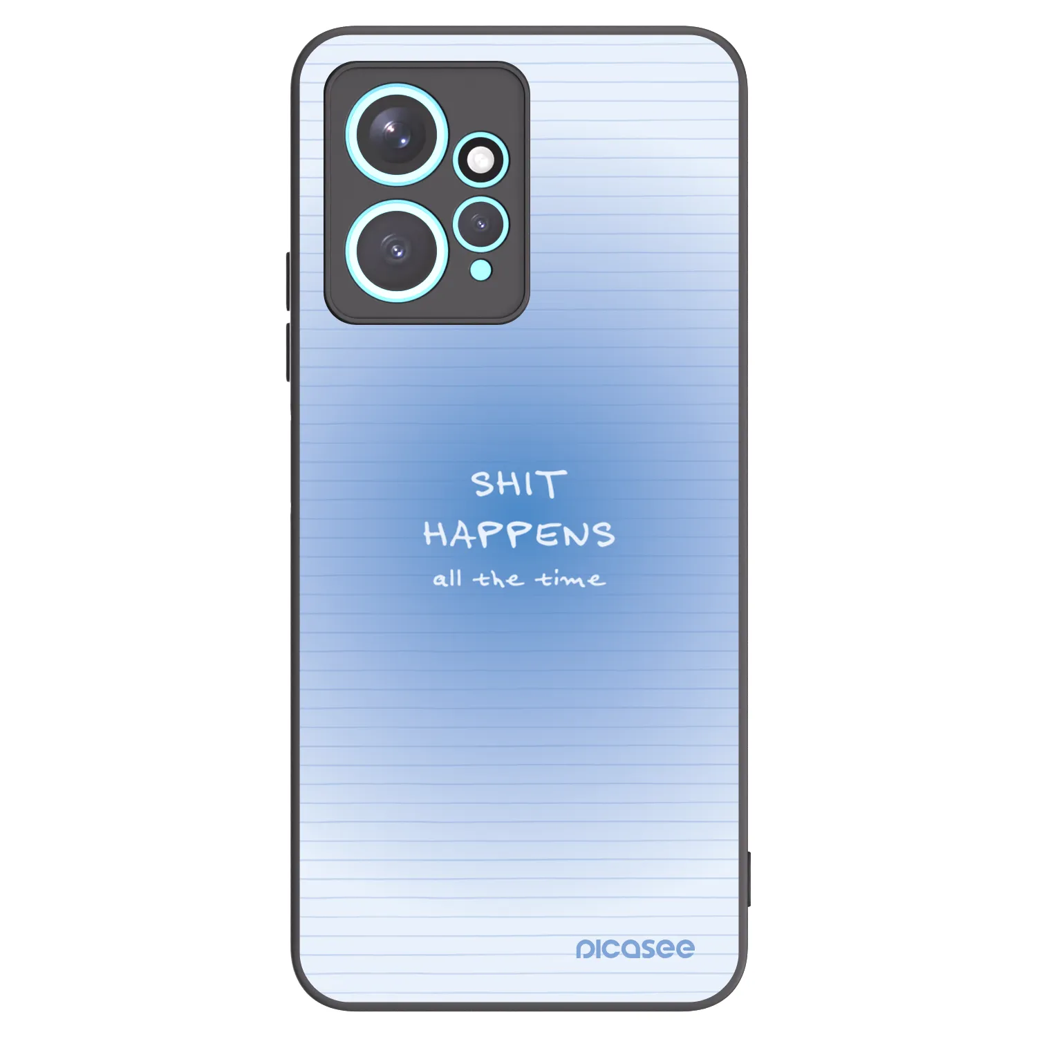 Picasee crna silikonska maskica za Xiaomi Redmi Note 12 4G - Oops Memo
