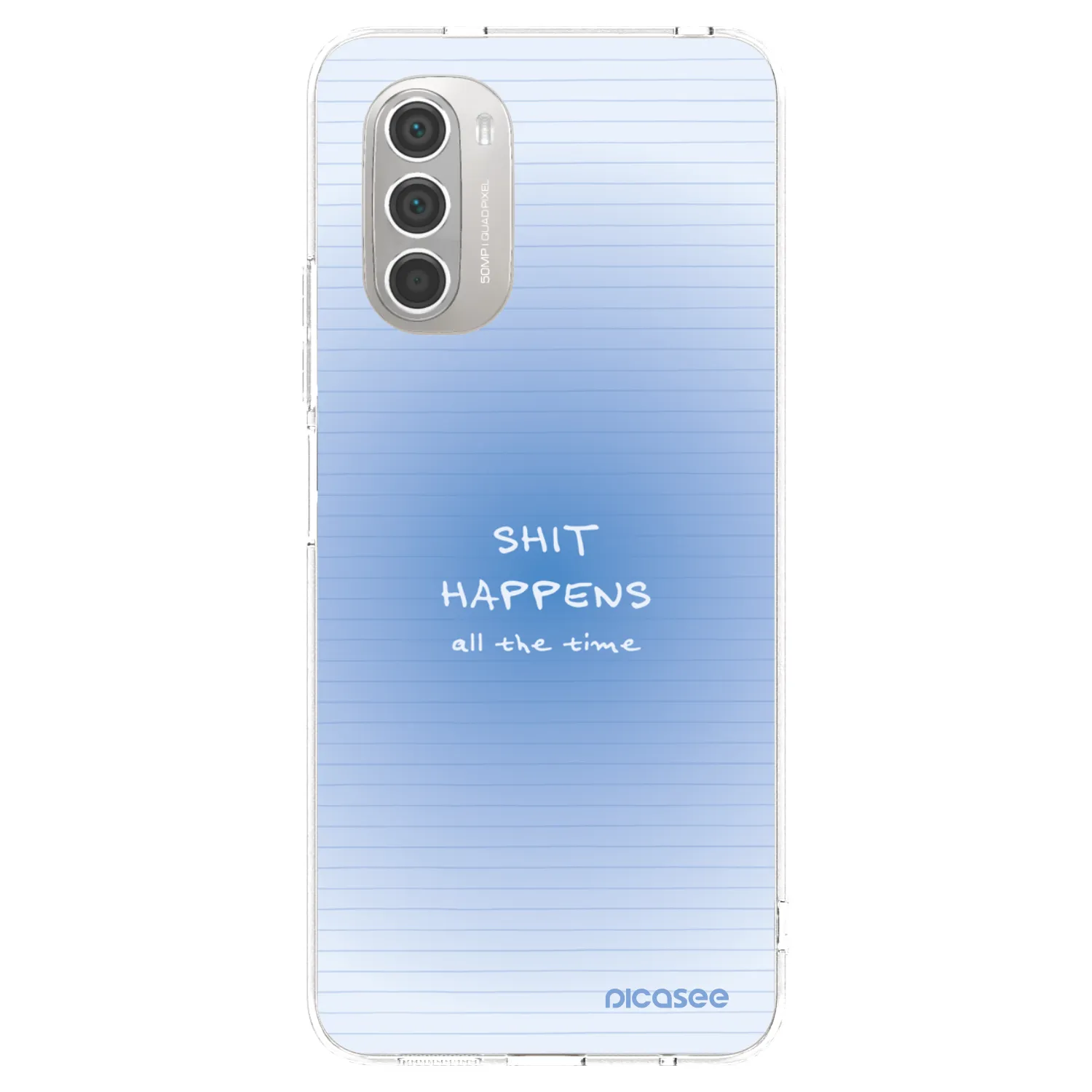 Picasee silikonska prozirna maskica za Motorola Moto G51 - Oops Memo