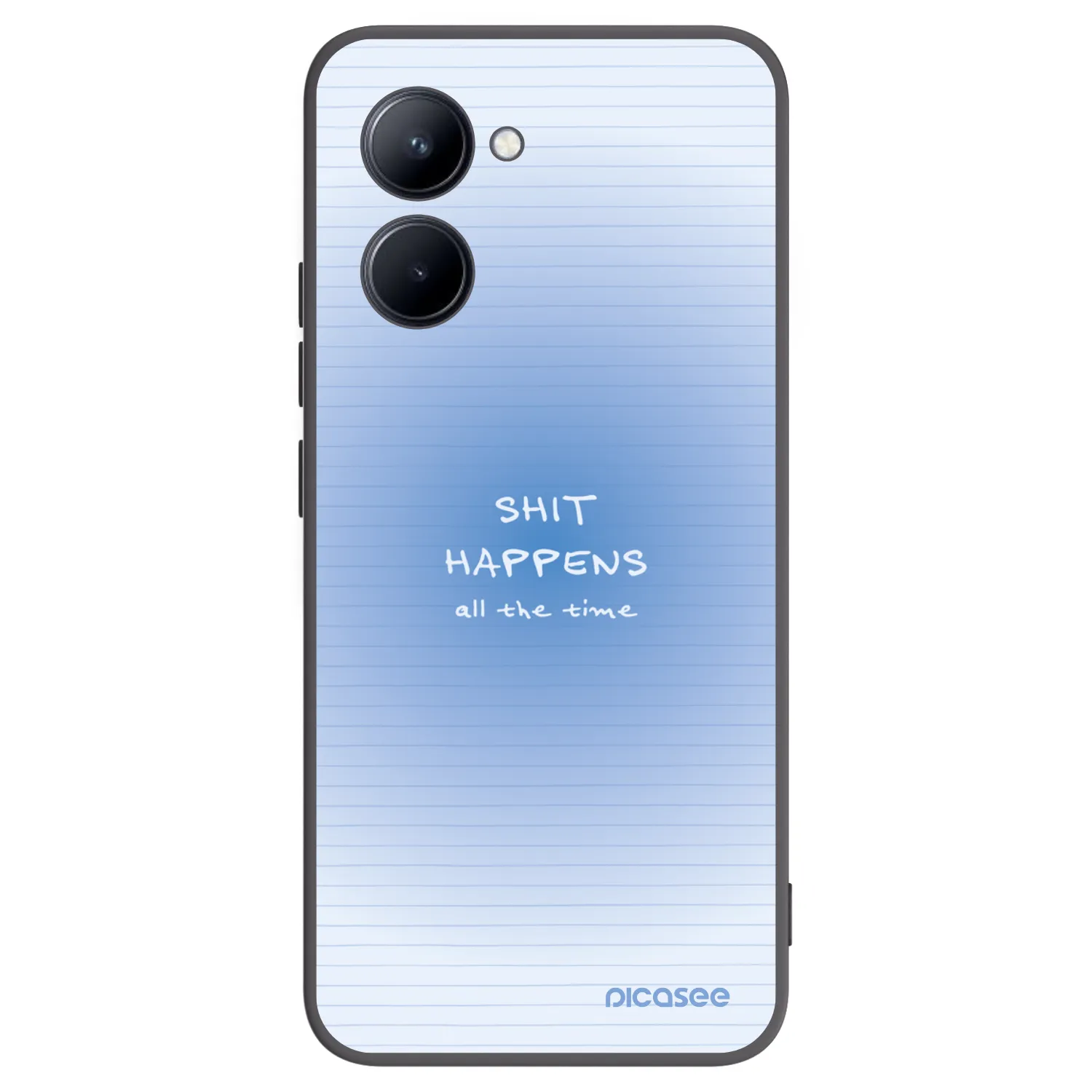 Picasee crna silikonska maskica za Realme C33 (2023) - Oops Memo