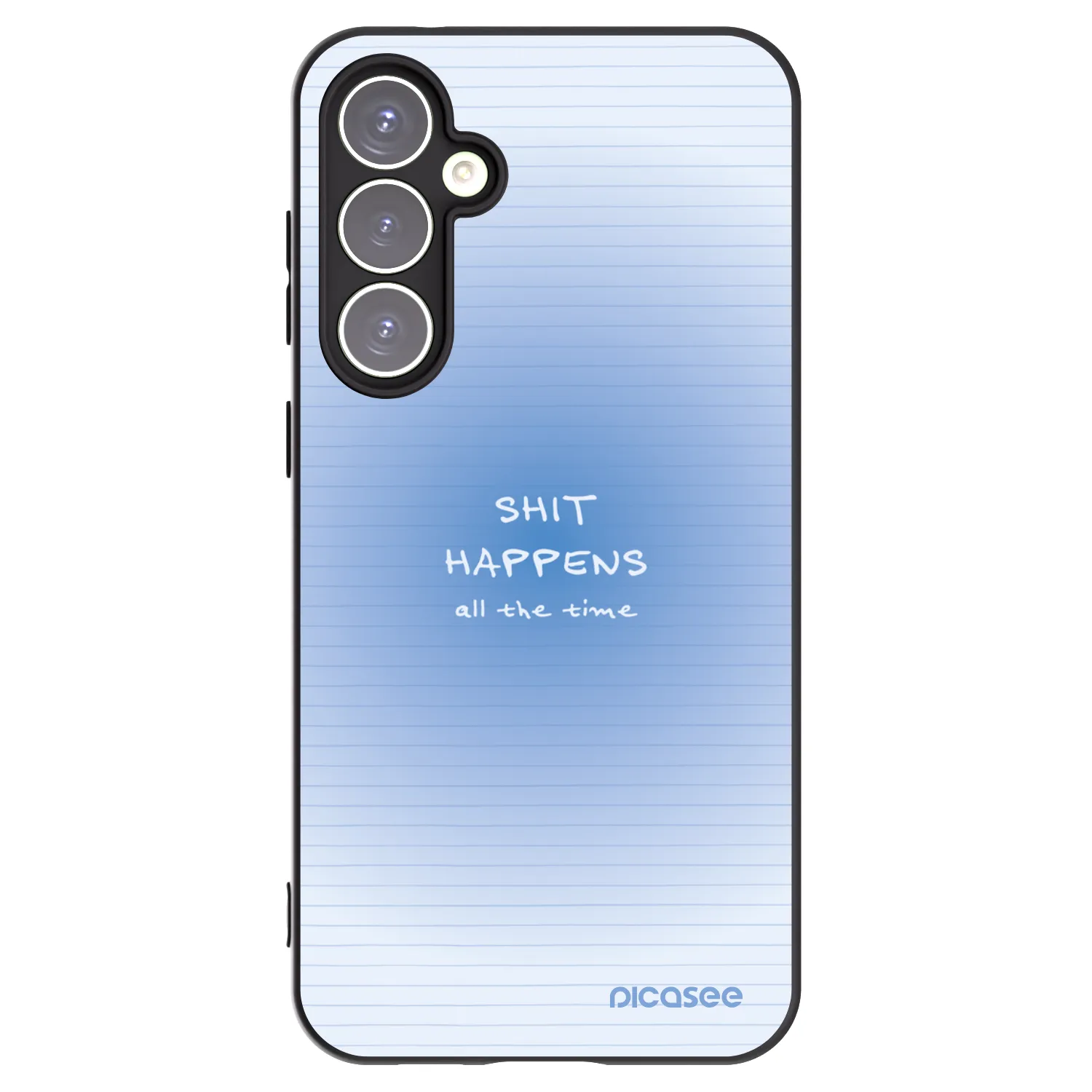 Picasee crna silikonska maskica za Samsung Galaxy S23 FE S711B - Oops Memo