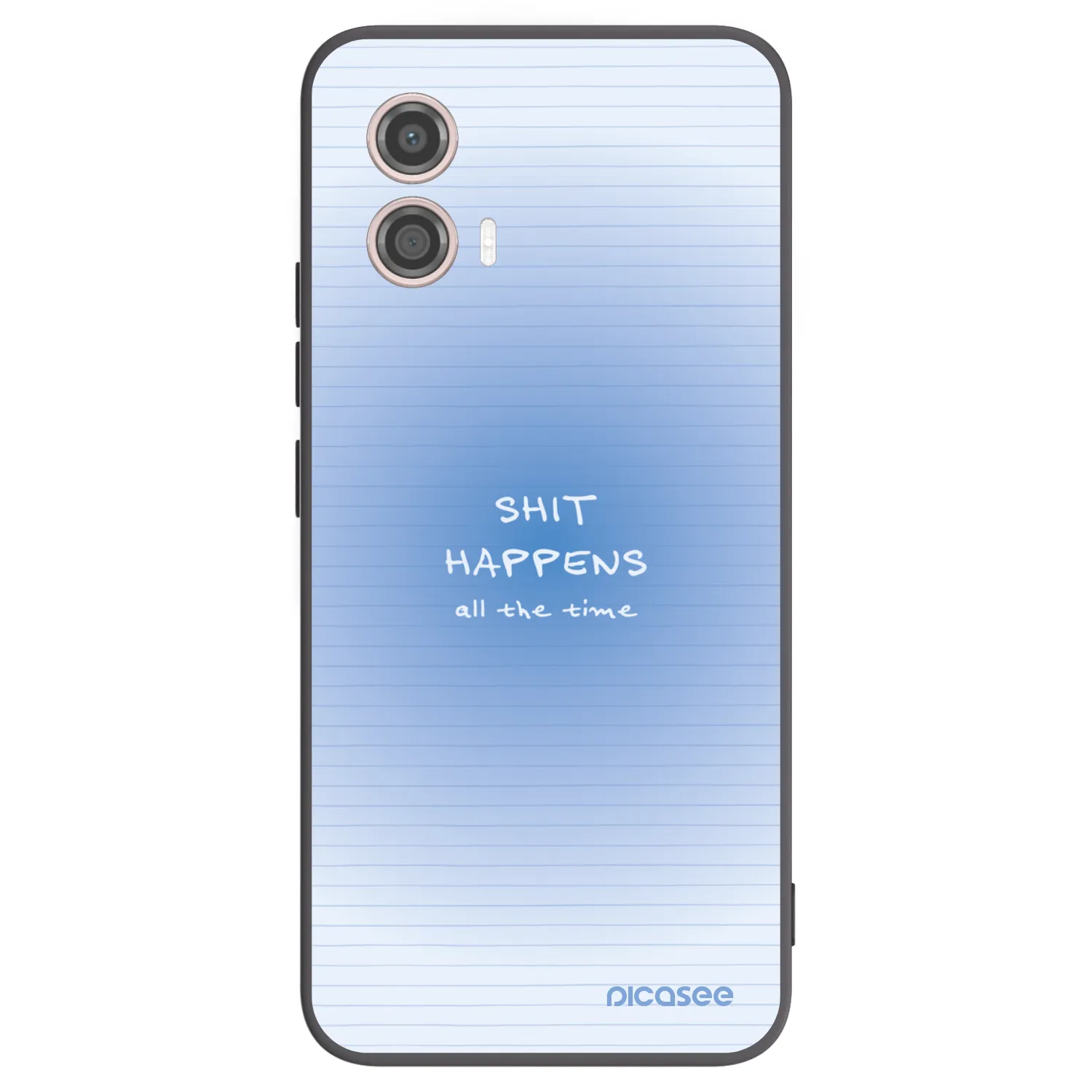 Picasee crna silikonska maskica za Motorola Moto G53 5G - Oops Memo