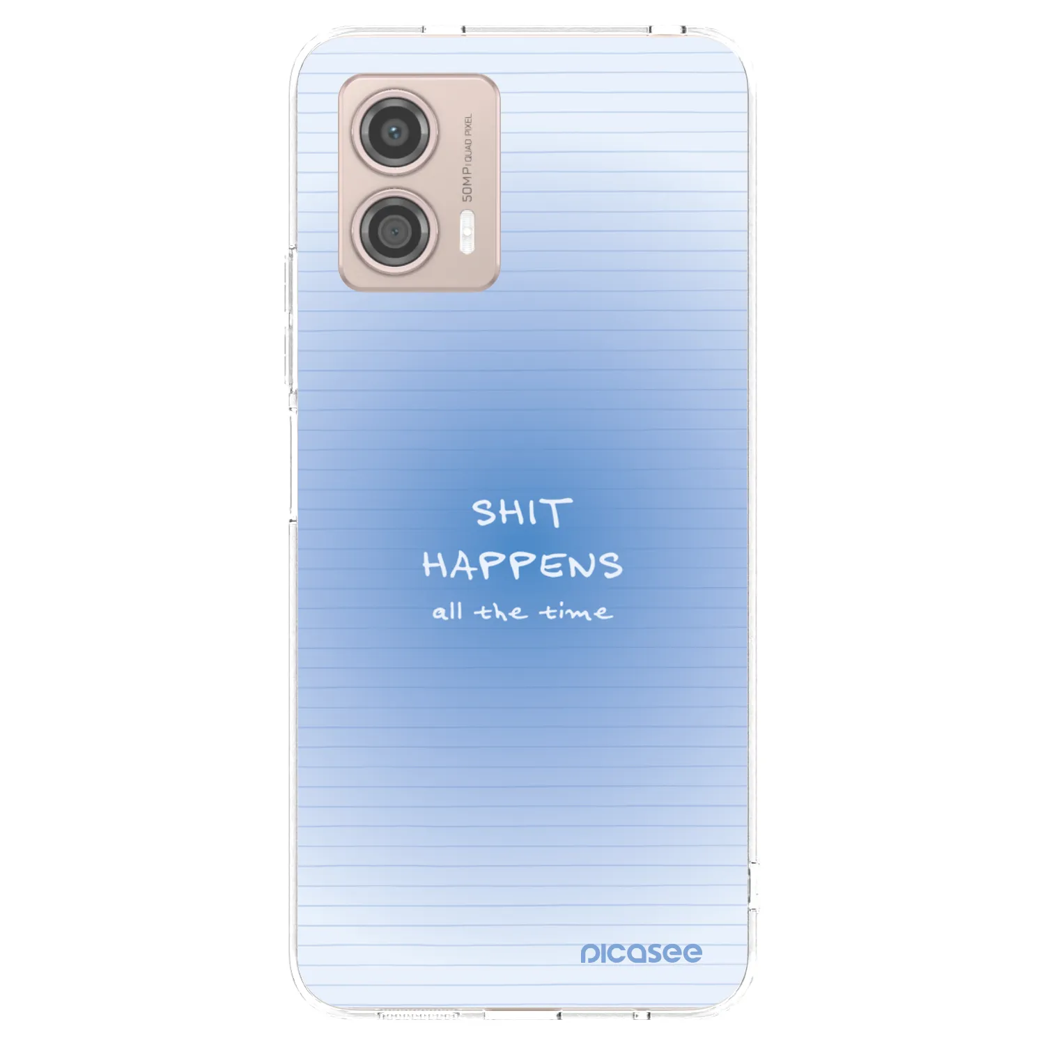 Picasee silikonska prozirna maskica za Motorola Moto G53 5G - Oops Memo