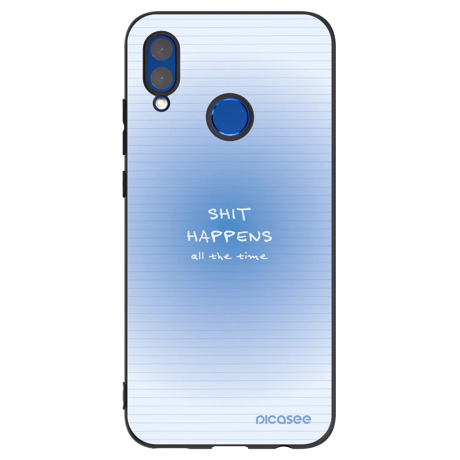 Picasee crna silikonska maskica za Huawei P Smart 2019 - Oops Memo
