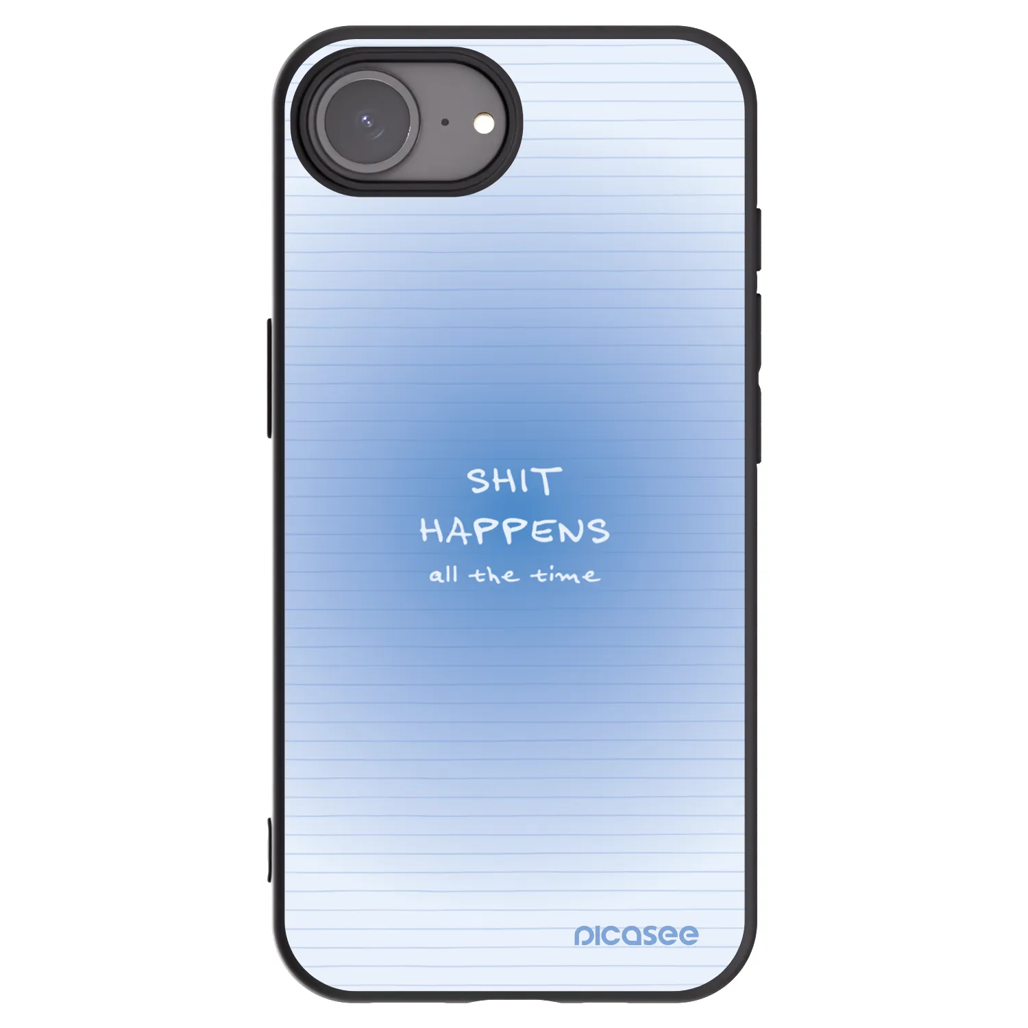Picasee crna silikonska maskica za Apple iPhone 16e - Oops Memo