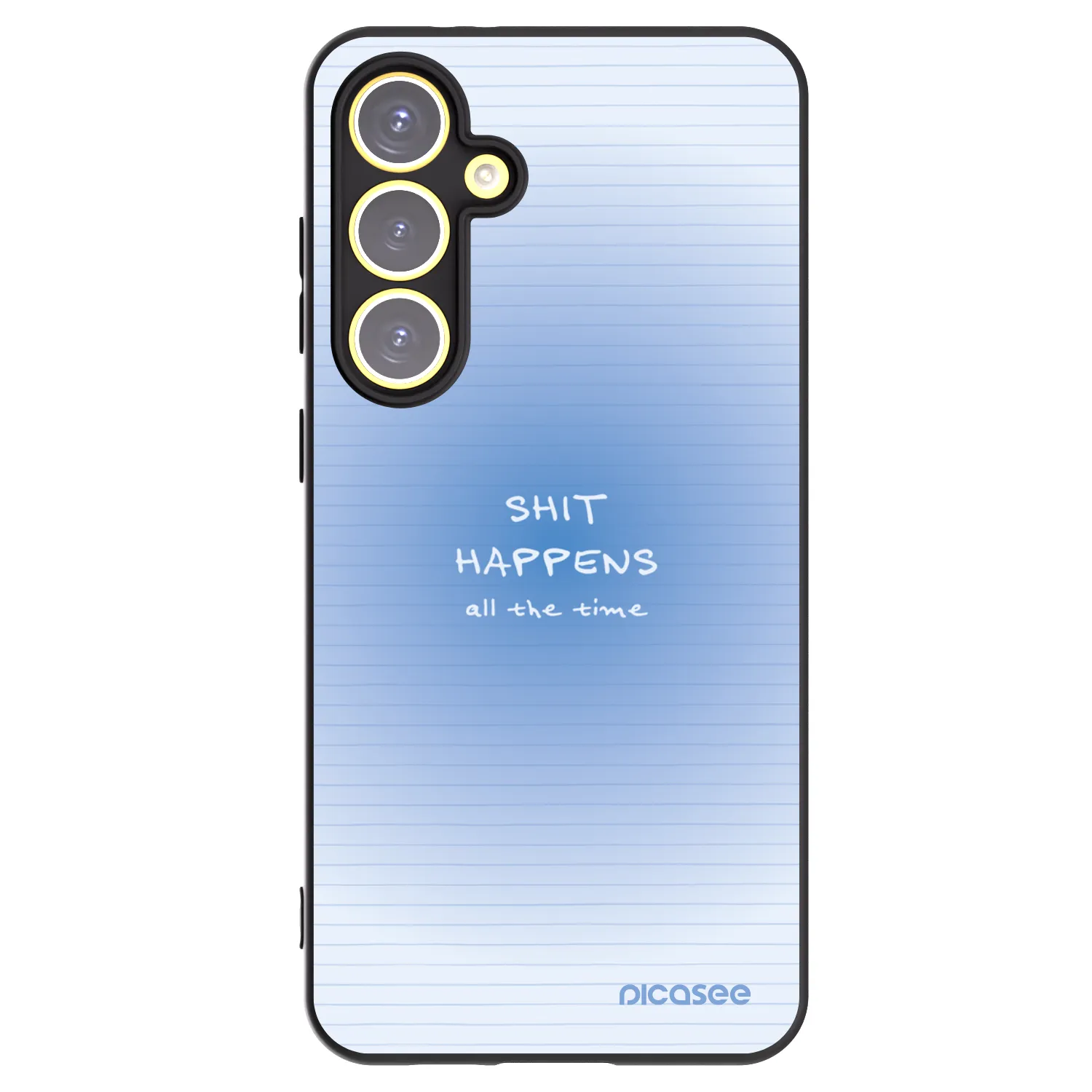 Picasee crna silikonska maskica za Samsung Galaxy S24 FE S721B - Oops Memo