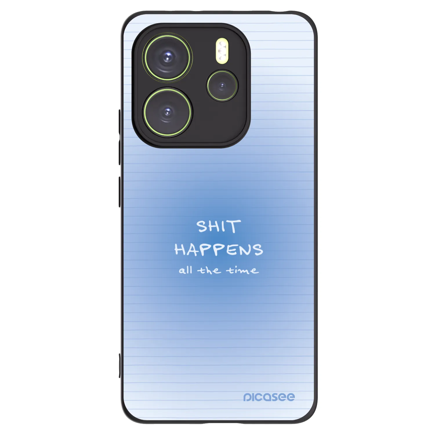 Picasee crna silikonska maskica za Xiaomi Redmi Note 14 4G - Oops Memo