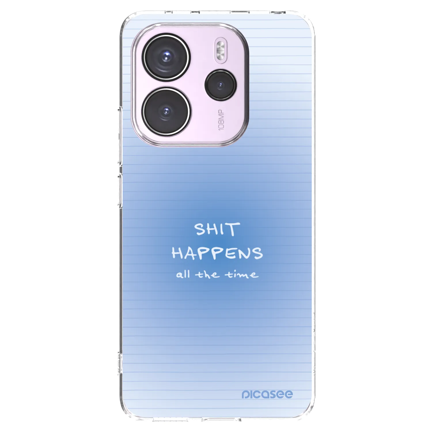 Picasee silikonska prozirna maskica za Xiaomi Redmi Note 14 4G - Oops Memo