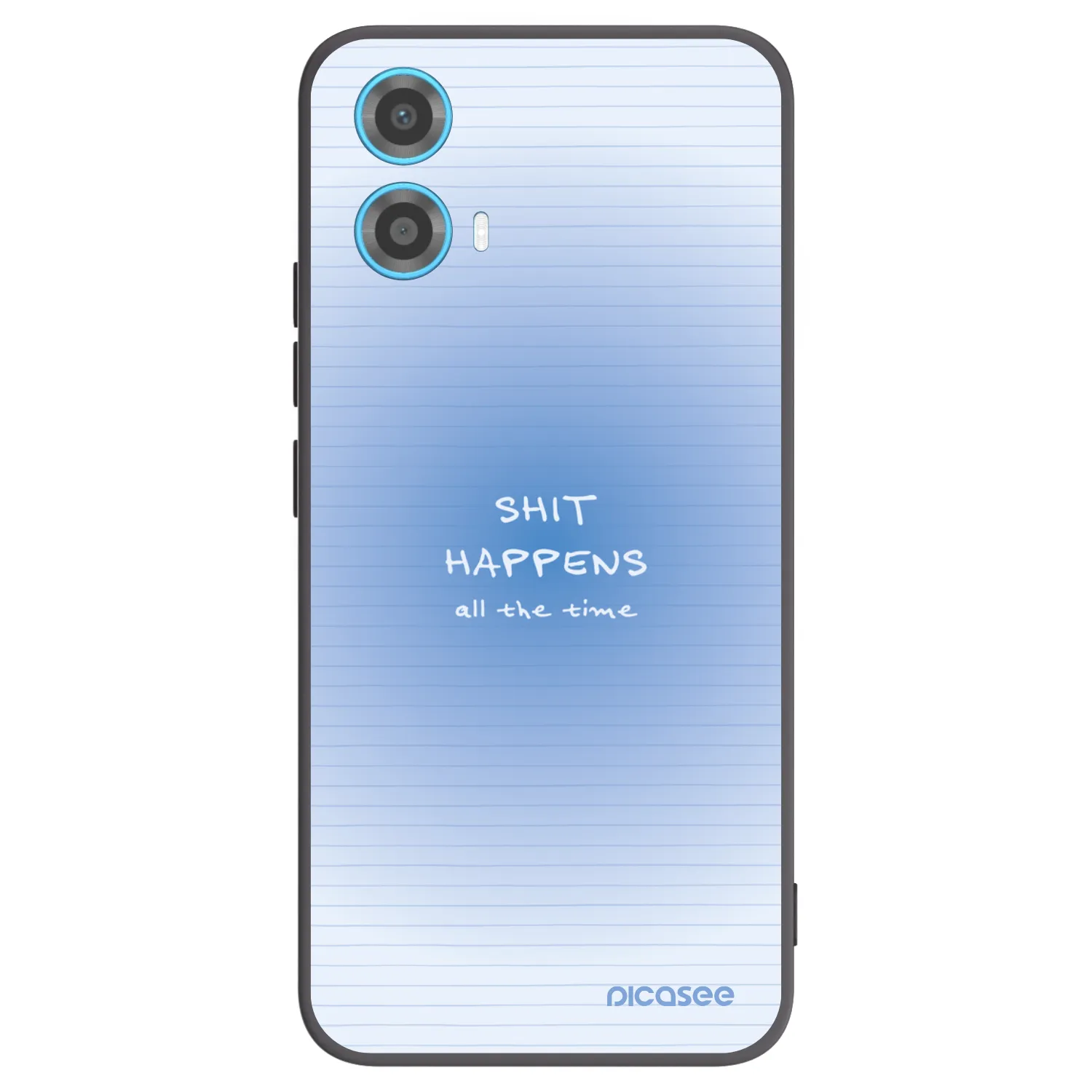 Picasee crna silikonska maskica za Motorola Moto G34 5G - Oops Memo