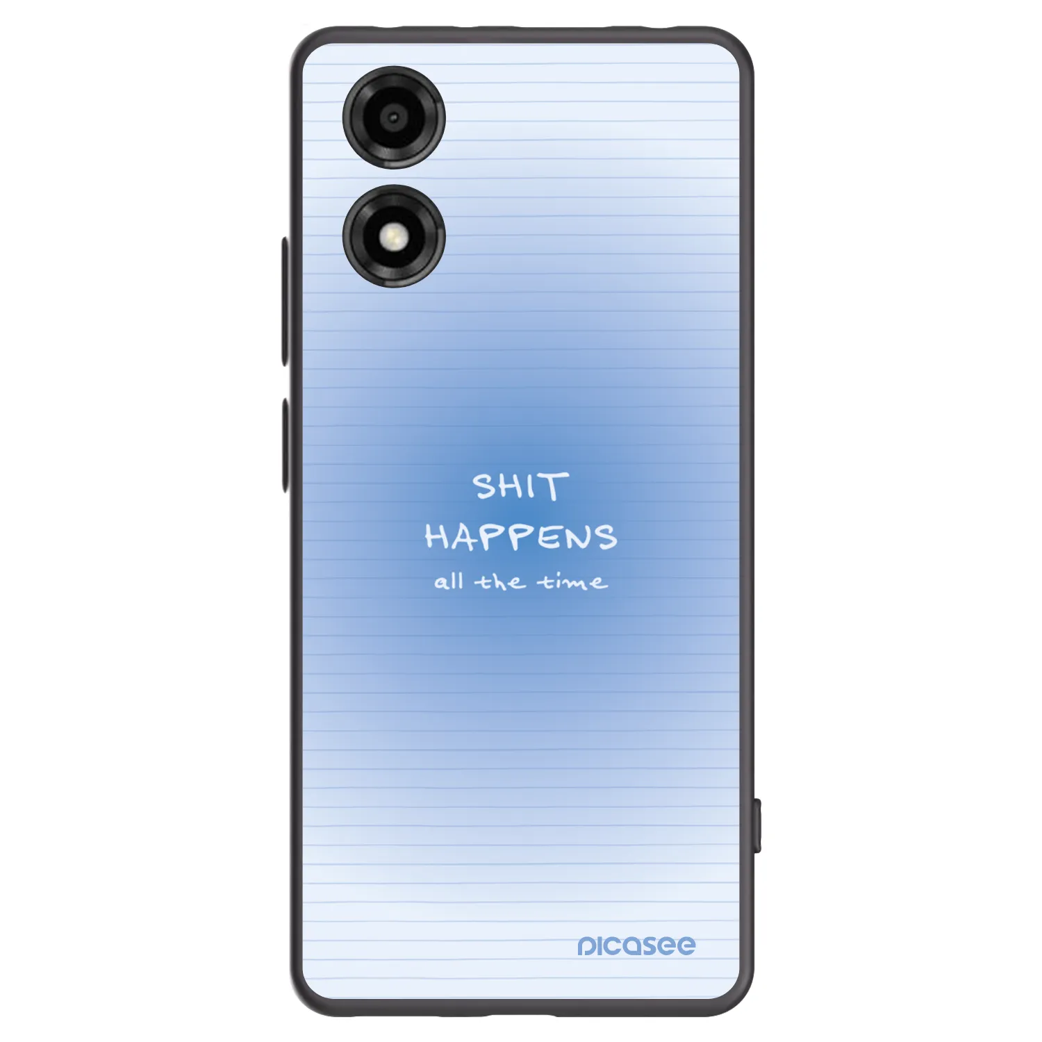 Picasee crna silikonska maskica za Motorola Moto E14 - Oops Memo