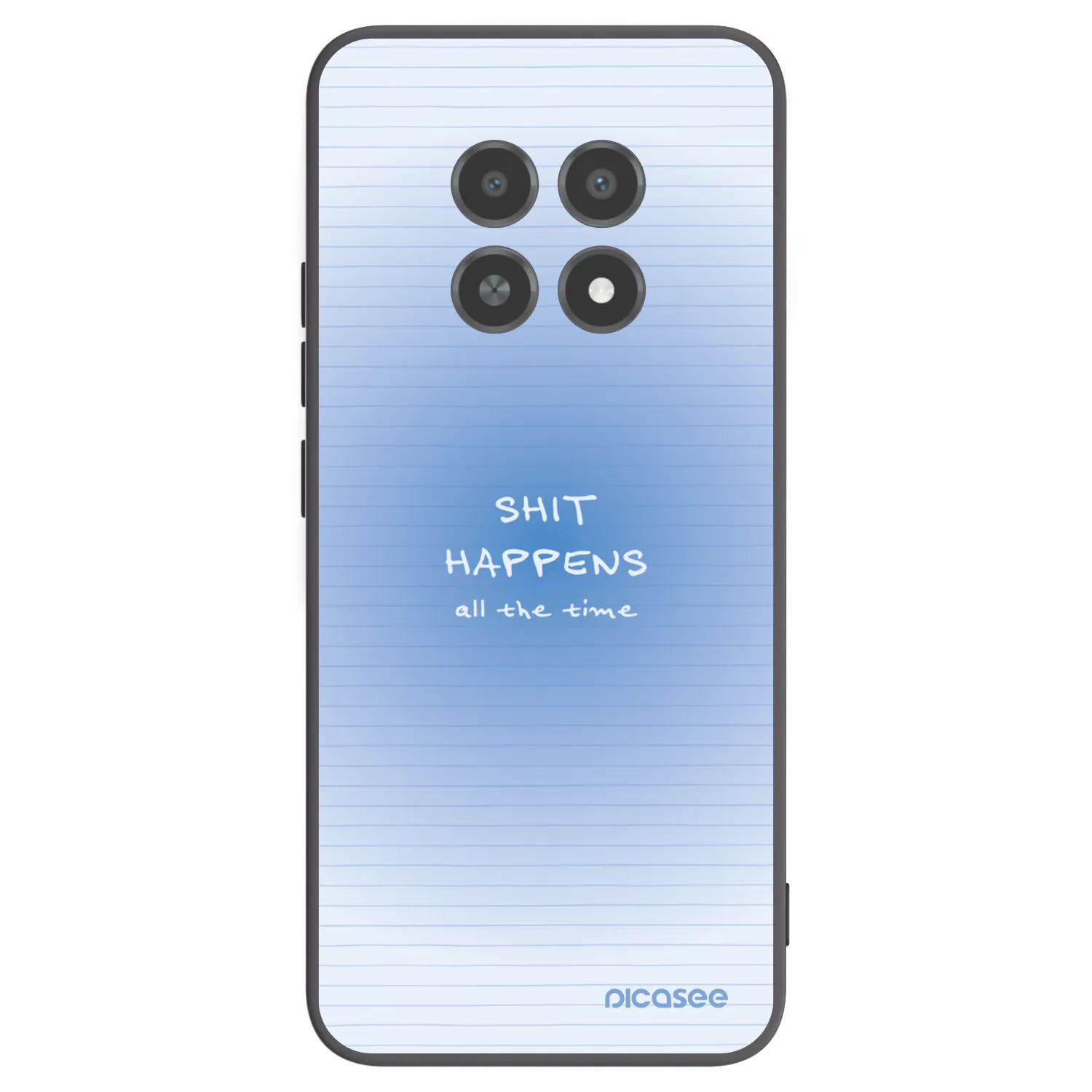 Picasee crna silikonska maskica za Realme 12X - Oops Memo