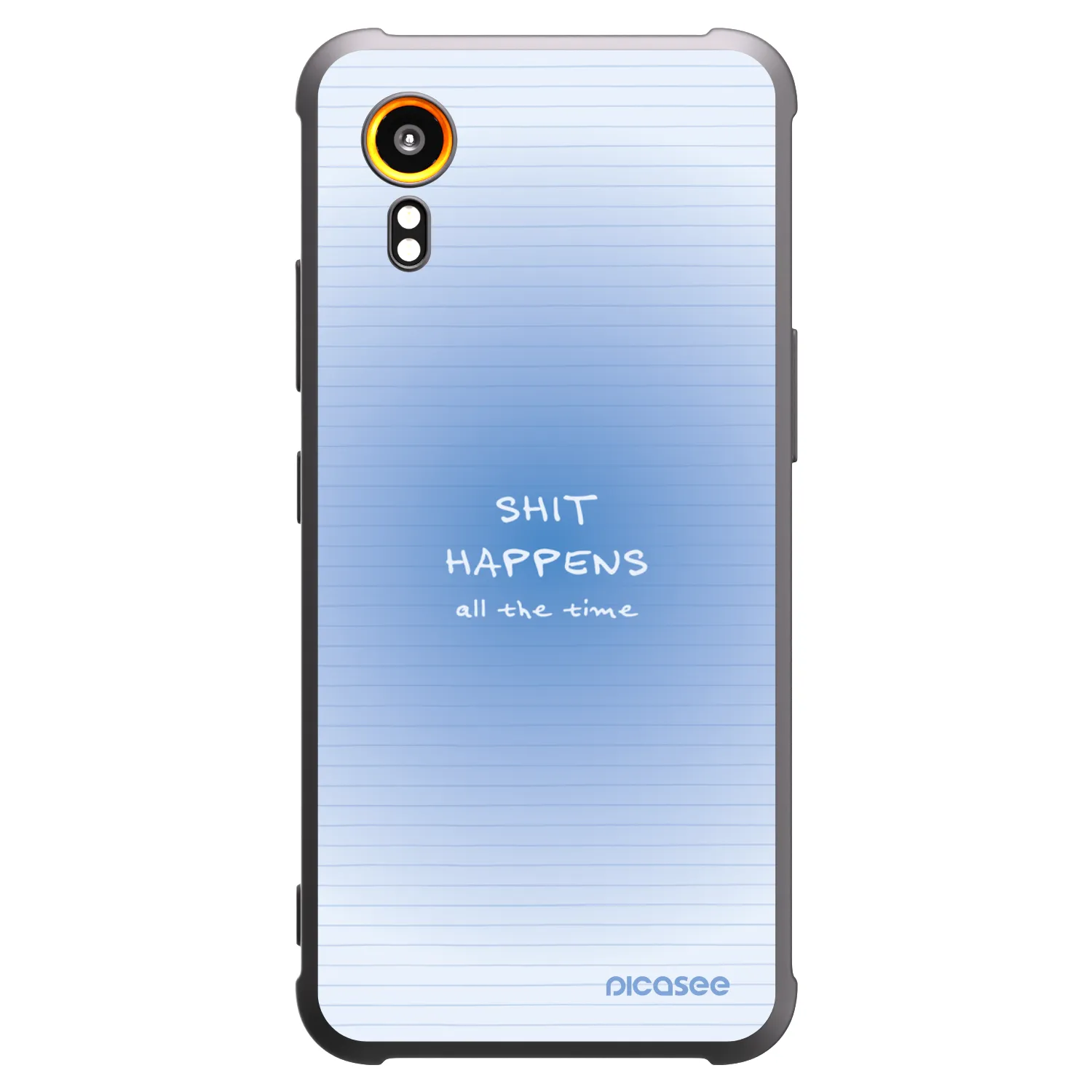 Picasee crna silikonska maskica za Samsung Galaxy XCover 7 - Oops Memo