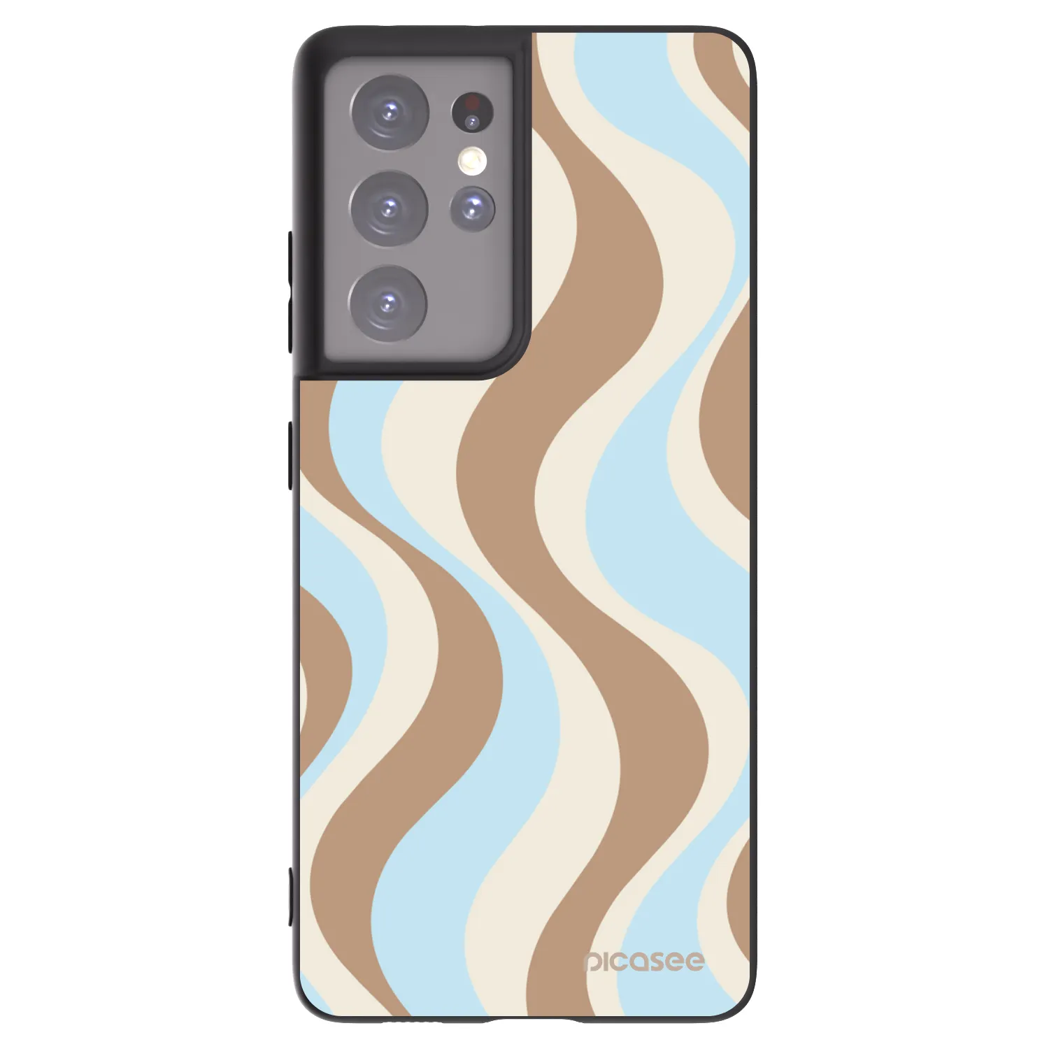 Picasee crna silikonska maskica za Samsung Galaxy S21 Ultra 5G G998B - Abanico Days
