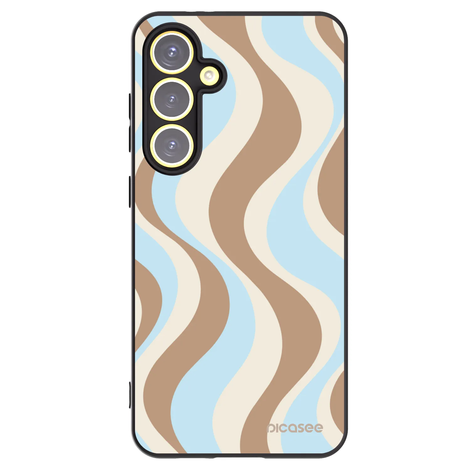 Picasee crna silikonska maskica za Samsung Galaxy S24 FE S721B - Abanico Days