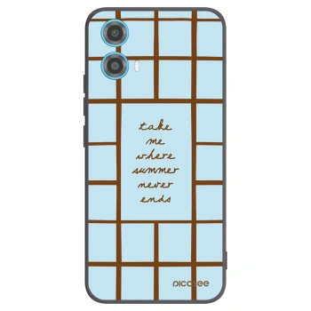Picasee crna silikonska maskica za Motorola Moto G34 5G - Shutter Season