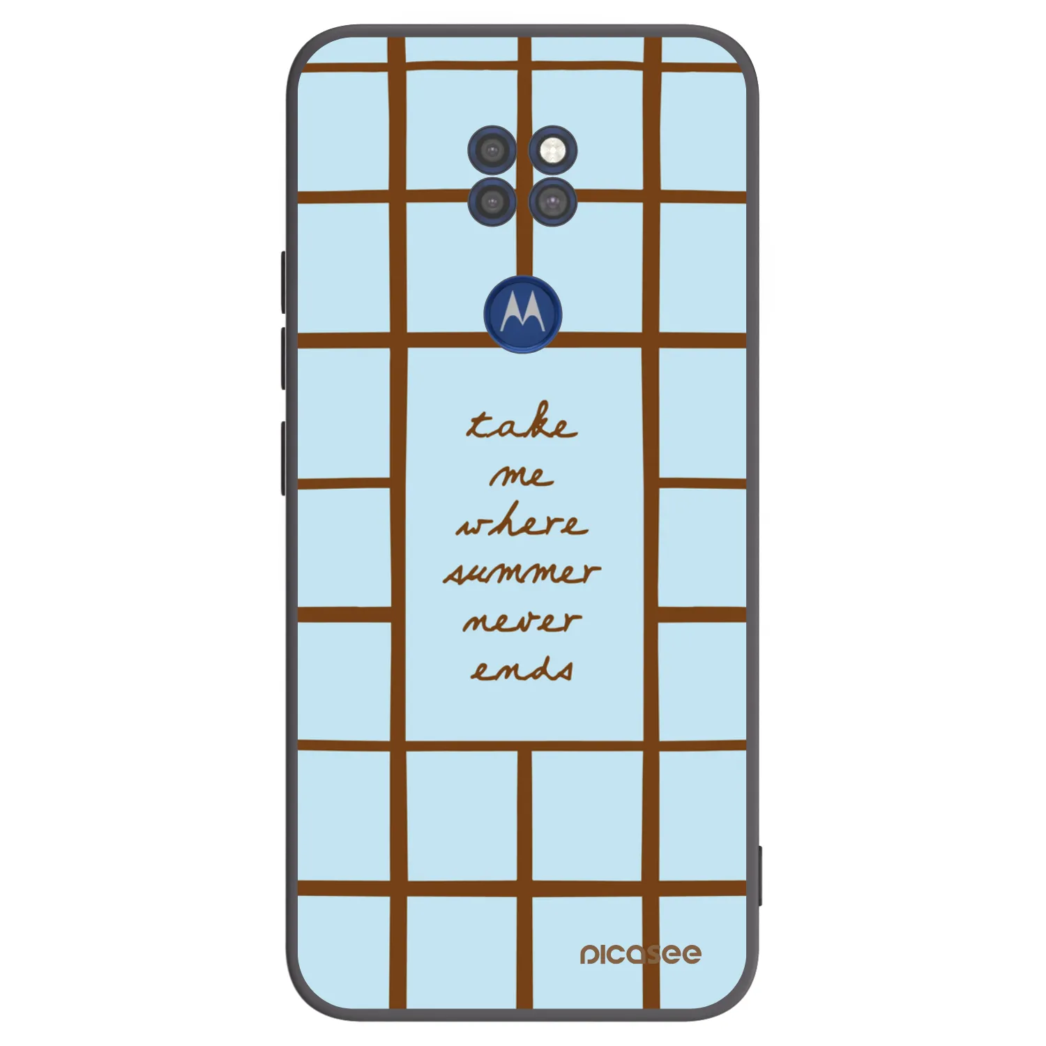 Picasee crna silikonska maskica za Motorola Moto G9 Play - Shutter Season