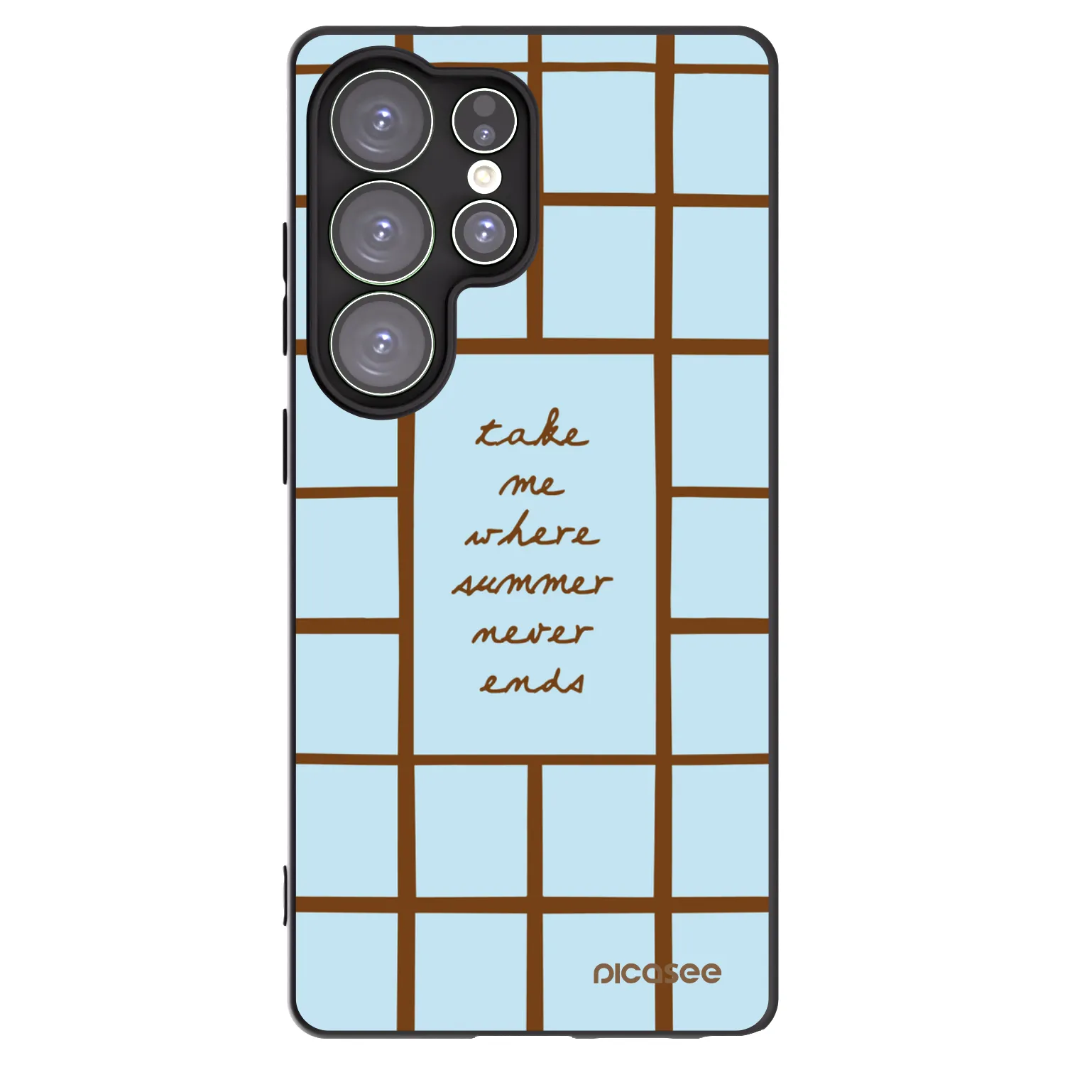 Picasee crna silikonska maskica za Samsung Galaxy S25 Ultra 5G - Shutter Season