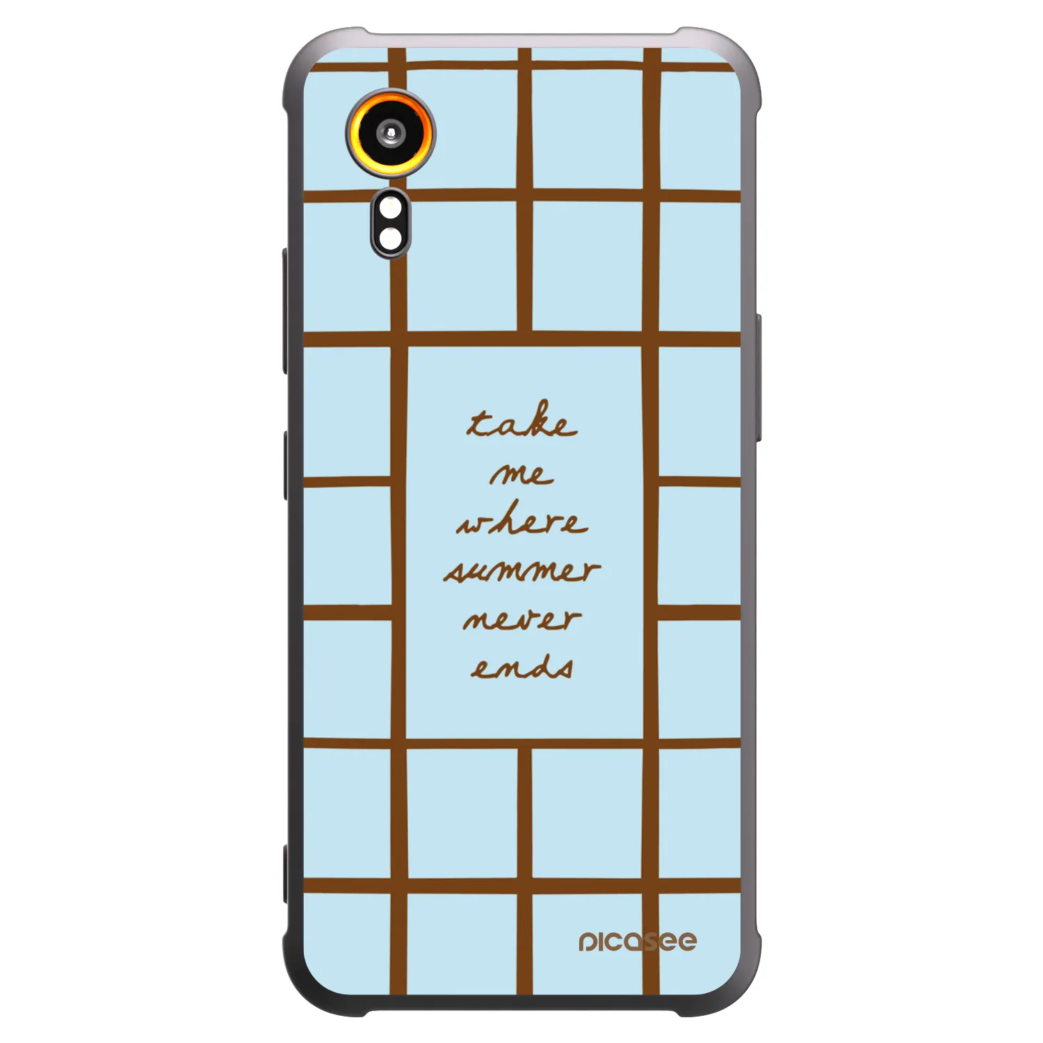 Picasee crna silikonska maskica za Samsung Galaxy XCover 7 - Shutter Season