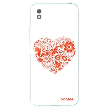 Picasee crna silikonska maskica za Xiaomi Redmi 9A - Big heart