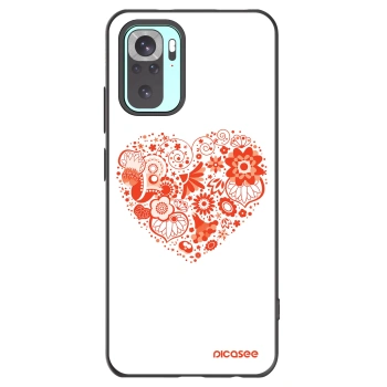 Picasee crna silikonska maskica za Xiaomi Redmi Note 10 Pro - Big heart