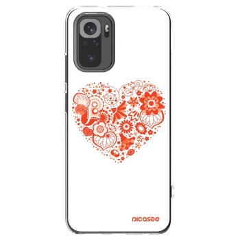 Picasee silikonska prozirna maskica za Xiaomi Redmi Note 10S - Big heart