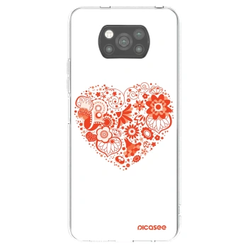 Picasee crna silikonska maskica za Xiaomi Poco X3 Pro - Big heart