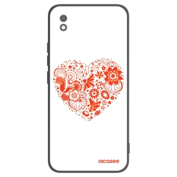 Picasee crna silikonska maskica za Xiaomi Redmi 9AT - Big heart