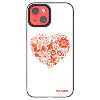 Picasee crna silikonska maskica za Apple iPhone 13 mini - Big heart