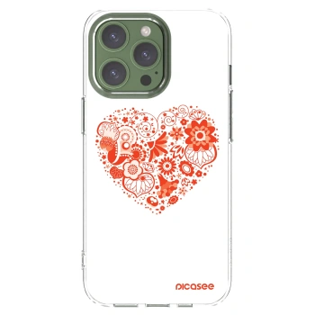 Picasee silikonska prozirna maskica za Apple iPhone 13 Pro - Big heart