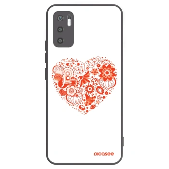 Picasee crna silikonska maskica za Xiaomi Redmi Note 10 5G - Big heart