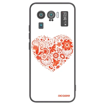 Picasee crna silikonska maskica za Xiaomi Mi 11 Ultra - Big heart