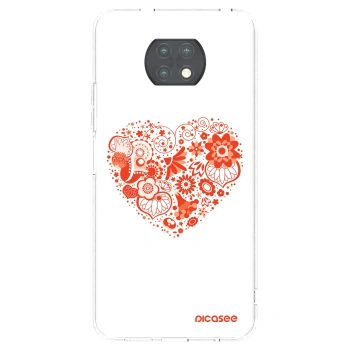 Picasee silikonska prozirna maskica za Xiaomi Redmi Note 9T - Big heart