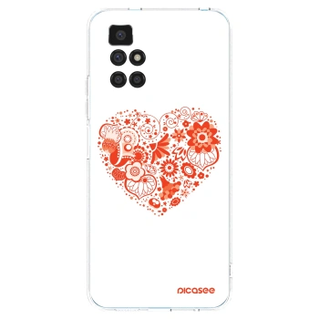 Picasee silikonska prozirna maskica za Xiaomi Redmi 10 - Big heart