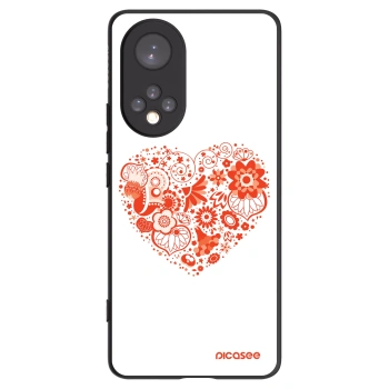 Picasee crna silikonska maskica za Honor 50 5G - Big heart