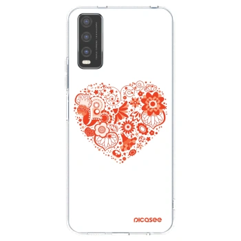 Picasee silikonska prozirna maskica za Vivo Y20s - Big heart