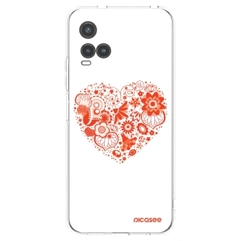 Picasee silikonska prozirna maskica za Vivo Y33s - Big heart