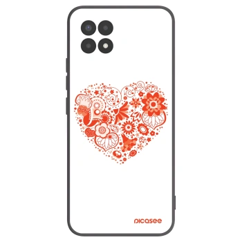 Picasee crna silikonska maskica za Realme 8i - Big heart