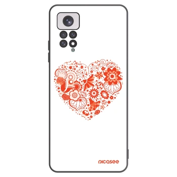 Picasee crna silikonska maskica za Xiaomi Redmi Note 11 - Big heart
