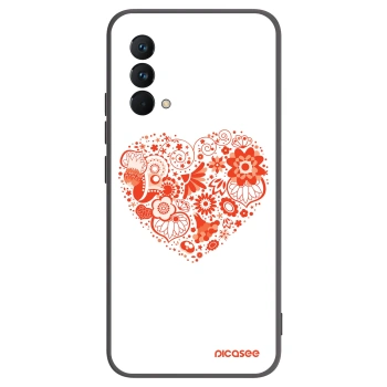 Picasee crna silikonska maskica za Realme GT Master Edition 5G - Big heart