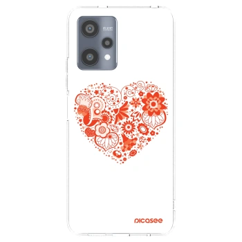 Picasee silikonska prozirna maskica za Realme 9 Pro 5G - Big heart