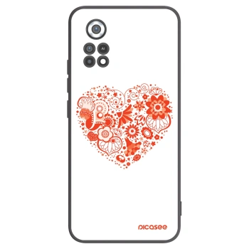 Picasee crna silikonska maskica za Xiaomi Poco X4 Pro 5G - Big heart