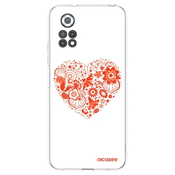 Picasee silikonska prozirna maskica za Xiaomi Poco X4 Pro 5G - Big heart