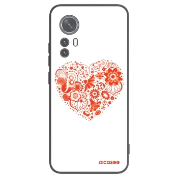 Picasee crna silikonska maskica za Xiaomi 12 - Big heart