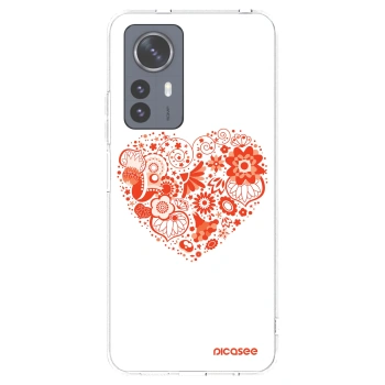 Picasee silikonska prozirna maskica za Xiaomi 12 Pro - Big heart