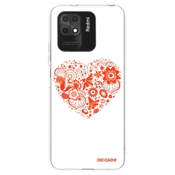 Picasee silikonska prozirna maskica za Xiaomi Redmi 10C - Big heart