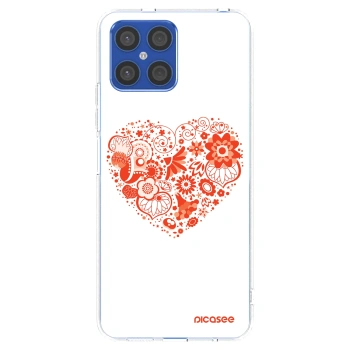 Picasee silikonska prozirna maskica za Honor X8 4G - Big heart