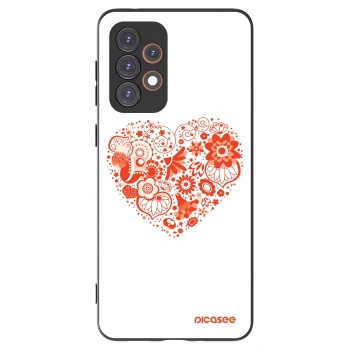 Picasee crna silikonska maskica za Samsung Galaxy A33 5G A336 - Big heart
